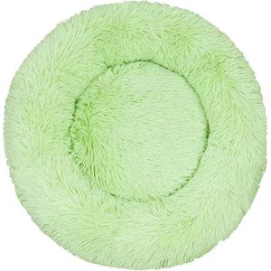 KUSSIES® Kussen 50 Cm Met Wasbare Hoes - Lichtgroen - Hondenkussen Kattenkussen - Donut Ronde Kattenmand Kat Hond Zacht Mintgroen Lichtgroen Groen