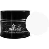 Nail Perfect - LED/UV - Sculpting Gel - Vibrant White - 14 gr