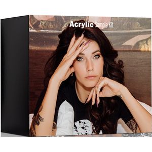 NailPerfect - Acrylic Sample Kit - 50ml Liquid - 7gr Blush Powder - 7gr Mega White Powder - 5ml Universal Air Bond - 5ml Top Gel