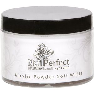 NailPerfect - Powder - Soft White - Acrylpoeder - Medium tot Snel Hardend
