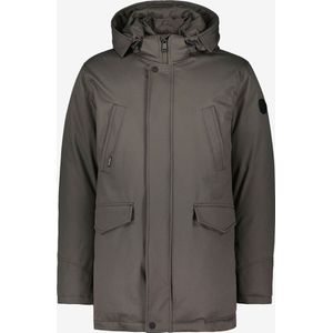 Airforce - Winterjas - Grijs - Effen - Rits + Knoop - Slim Fit - Waterafstotend - Polyester