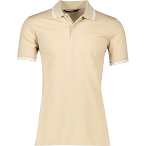Airforce - Polo Double Stripe - Effen Beige - Katoenmix