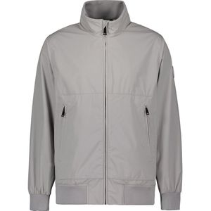 Airforce - Zomerjas - Grijs - Polyester - Opstaande Kraag - Ritszakken