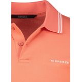 Airforce poloshirt korte mouw oranje