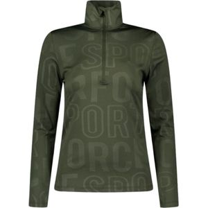Airforce Squaw Vally Wording Ski Pully Dames Donkergroen