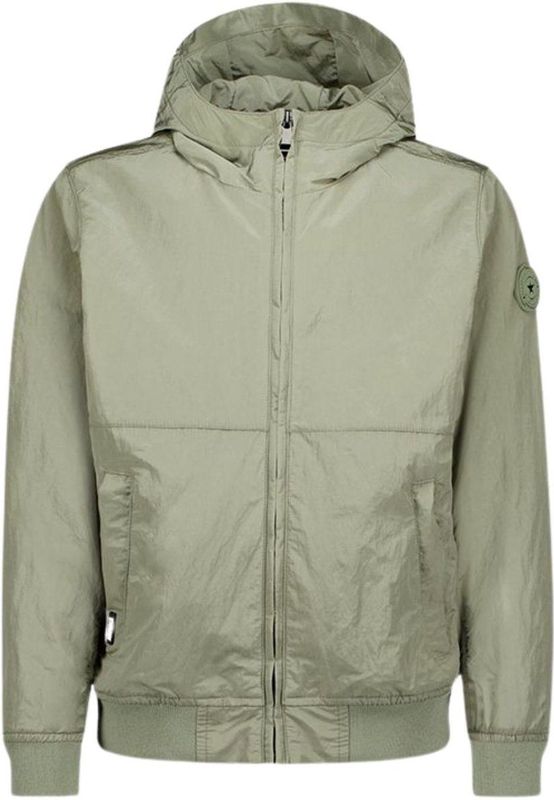 Airforce - Waxed Crincle - Zomerjas - Groen - Jongens