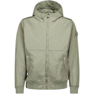 Airforce - Waxed Crincle - Zomerjas - Groen - Jongens