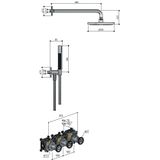 Hotbath - Cobber IBSW70 - Inbouw Doucheset - Geborsteld Messing PVD - Douchekranen