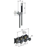 Hotbath - Cobber IBSW70 - Inbouw Doucheset - Geborsteld Messing PVD - Douchekranen