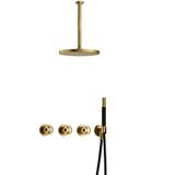 Hotbath - Cobber IBSW70 - Inbouw Doucheset - Geborsteld Messing PVD - Douchekranen