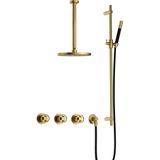 Hotbath - Cobber IBSW70 - Inbouw Doucheset - Geborsteld Messing PVD - Douchekranen