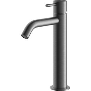 Hotbath Archie Wastafelmengkraan zonder waste Middel BGP Geborsteld Gunmetal PVD