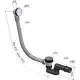 Hotbath Archie AR132 badafvoer RVS 316 - Geborsteld Koper PVD