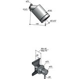 Hotbath Archie IBS34 inbouw doucheset RVS 316 - 10cm hoofddouche - RVS