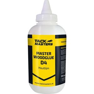 Tackmasters® Houtlijm - Master Woodglue D4 - 500ml Tube - D4 Houtlijm - PU Houtlijm - Hout Lijmen - Waterbestendige lijm - Constructielijm - Professionele Houtlijm