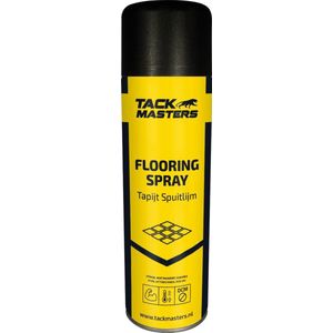 Tackmasters® Lijmspray - Spuitlijm - Verspuitbare contactlijm - 500ml spuitbus - Spuitbus - Flooring spray - Traplijm - Tapijtlijm - Tapijtspuitlijm – Trapstoffering