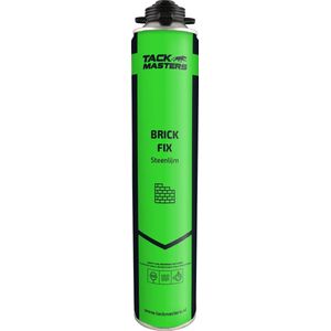 Tackmasters® PU Steenlijm - Brick Fix Gun 750 ml - Steenlijm voor pistool - Montagelijm - PU Lijm - Beton lijm - Blokken lijm - Purlijm - Pur