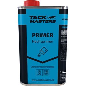 Tackmaster® Primer ZWART - 1L Blik - Hechtprimer - Universele Primer - Voorstrijkmiddel - Verbeterde hechting lijm en kit - Plaatverlijming - Paneelverlijming