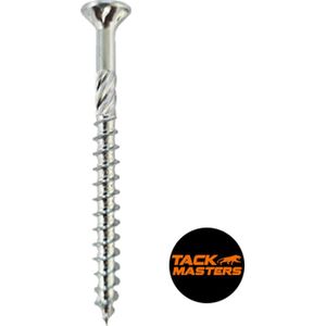 Tackmasters - Houtschroef 4,0 x 40 TX20 - 500 stuks - TORX 20 - Deeldraad schroeven - Verzonken kop - Professionele houtschroeven