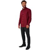 OppoSuits - Blazing Burgundy - Overhemd - Heren