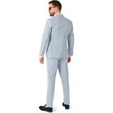 OppoSuits - Daily Seer Sucker - Carnavalskostuum - Lichtgrijs - Polyester