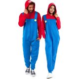 OppoSuits - Mario - Onesie - Rood/Blauw - Katoen/Polyester