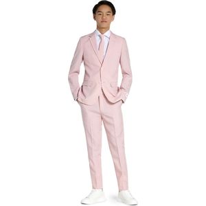 OppoSuits - Lush Blush - Jongens Kostuum - Pastelroze - Zacht Materiaal