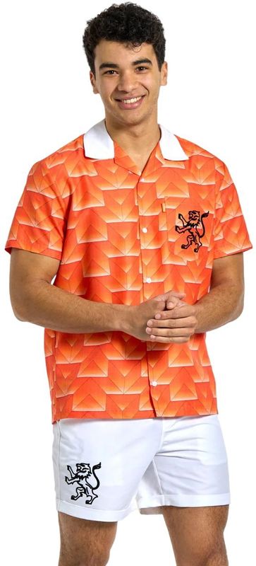 Opposuits - Oranje Voetbaltenue - 1988 - Overhemd en Korte Broek - Moderne Fit