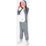 OppoSuits - Shark Onesie - Kinderen - Zacht Fleece - Capuchon met Vin