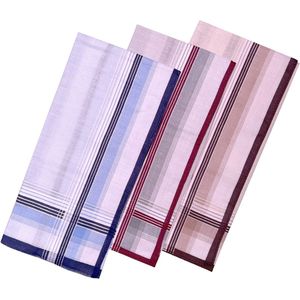 Fako Fashion® - Heren Zakdoeken - Zakdoek - 100% Katoen - 40x40cm - Serie 11 - 3 Stuks