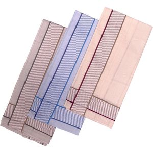 Fako Fashion® - Heren Zakdoeken - Zakdoek - 100% Katoen - 40x40cm - Serie 6 - 3 Stuks