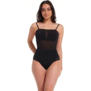 Magic - Sheer & Sexy Body - Corrigerende Bodysuit - Zwart - Kanten