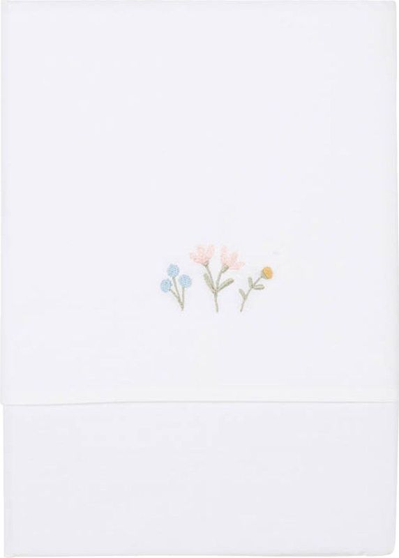 Little Dutch Flowers & Butterflies - Baby Meisjes - Wieglaken geborduurd