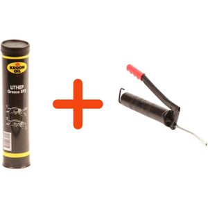 Hallbauer - Vetspuit - Professionele Vetspuit - Kroon Oil - Universeel Smeervet - 400 gram - EP2