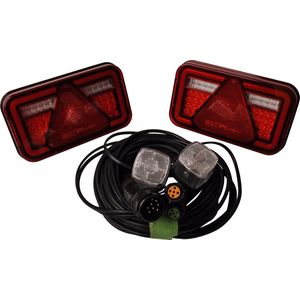 Aspock Multiled 4 LED verlichtingsset 13 polig - inclusief markeringsverlichting - kies de gewenste hoofdkabel