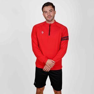 Heren Zip Sweater Legend - Rood