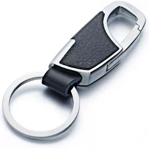 Alessi Bon Sleutelhanger, munthouder van roestvrij staal, glanzend gepolijst, 8,50 x 4,20 x 3,30 cm