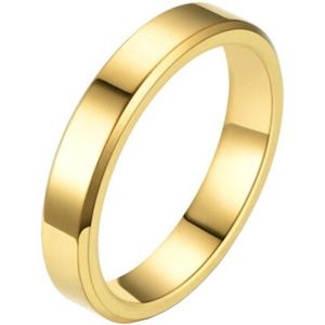 LGT Jewels smalle stalen ring Goudkleurig 4mm-20mm