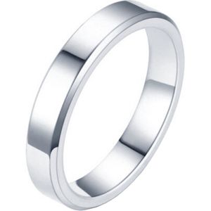 LGT Jewels smalle stalen ring Zilverkleurig 4mm-20mm
