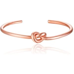 Rose - Damesarmband - Edelstaal - Knoop - 4 mm Breed
