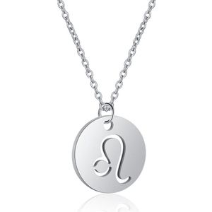 Sterrenbeeld - Leeuw - Dames Ketting - Zilverkleurig - Edelstaal