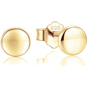 Cilla Jewels - Knop Oorbellen - Goudkleurig - 925 Zilver