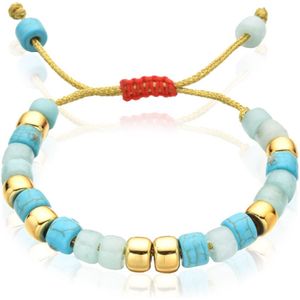 Deja Beads Blauw Mix en Goudkleurig