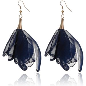 Grote Kwast Oorbellen LGT JWLS - Blauw