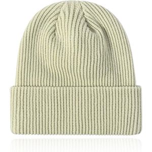 Dames Muts Beanie geribbeld - Kiwi