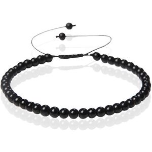 Memphis No.1 Armband - 4mm Agate Black
