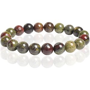 Memphis Natuursteen Armband 10mm - Dragon Blood Stone