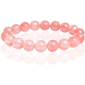 Memphis Natuursteen Armband 10mm - Watermelon Crystal