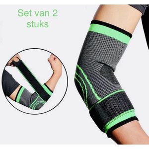 Chibaa - 2 stuks - Armbrace - Ondersteuning Brace - Elleboog Brace - Tennis Elleboog - Golf Arm - Tennisarm Brace - Elleboog Ondersteuning - Artrose - Reuma - Pijn arm - Maat M -  2 stuks
