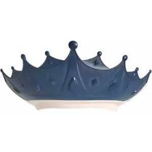 Without Lemon - Douchekapje voor kinderen - Siliconen bad en douche Kap - Verstelbaar - Kroon - Blauw